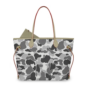 Custom Vintage Large Women Tote <b>Bag</b> Printed Shoulder <b>Handbag</b> Zipper Closure for <b>Travel</b> Daily Use - Product Image 1