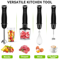 Mixeur plongeant professionnel 3 en 1 avec hachoir électrique pour la cuisine à domicile, l'hôtel et l'extérieur
