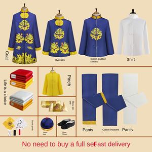 Sudario donna Set completo da uomo di alta qualità tridimensionale scarpe da ricamo cappelli Chongxi moderni abiti da sacrificio di culto bianco - Product Image 4