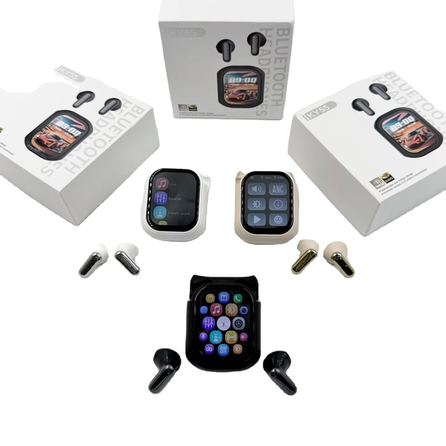 Intelligent Touch APP BT 5.4 TWS Earbuds HIFI Wireless Headphones ENC Noise Cancellation LED/Digital Display Wireless Earphone