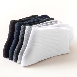 Spring Double Needle Mid-tube Cotton Blend Anti-Bacterial <b>Socks</b> – Breathable Sweat-Absorbent Casual Business Men's Hosiery <b>Socks</b> - Product Image 6