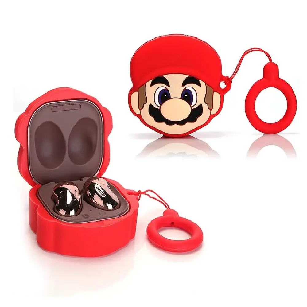 Custom 3d Cartoon Game Anime Siliconen Oortelefoon Hoesje Voor Samsung Galaxy Buds Live Pro Buds 2 Pro Buds Fe Beschermhoes