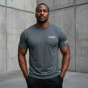 Camiseta Deportiva de Fabricación Personalizada, Talla Grande, Absorbente de Sudor, Elástica, Ajustada, Ligera, con Elasticidad en Cuatro Direcciones - Product Image 1