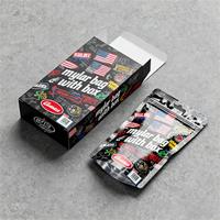 Sachet refermable anti-odeur personnalisé en Mylar 3,5G avec boîte, motif crâne Cyberpunk holographique, imprimé sur mesure en usine