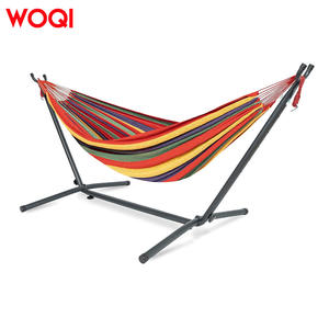 Hamaca WOQI con Soporte, Capacidad de 250 Libras, Portátil, para Uso en Interiores y Exteriores, Jardín, Patio, Camping, Material de Poliéster y Algodón - Product Image 3