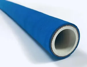 Tubo <span class=keywords><strong>Flessibile</strong></span> <span class=keywords><strong>per</strong></span> Alimenti Facile da Pulire con Rivestimento in Tessuto Blu e Fodera Bianca Liscia <span class=keywords><strong>per</strong></span> Applicazioni di Catering - Product Image 5