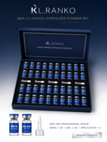 Kit de Soin Visage Anti-rides et Réparateur de Barrière Cutanée OEM Personnalisé : Sérum en Poudre Lyophilisée de Peptide de Cuivre GHK-Cu et Solvant