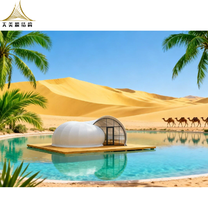 Membrana de PVDF con marco de acero de lujo directa de fábrica, tienda de hotel con forma de <span class=keywords><strong>caracol</strong></span> para todo tipo de clima con baño - Product Image 1