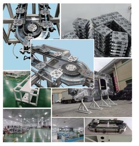 نظام ناقل دائري دقيق من نوع KNK مع سكة توجيه مستطيلة وسلسلة مؤشرة، ناقل حركة منحني - Product Image 3