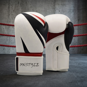 ถุงมือชกมวยคุณภาพสูง MMA หนังเทียมสำหรับมืออาชีพ ลายพิมพ์ซีรีส์นักสู้ สีและโลโก้ปรับแต่งได้ สำหรับใช้งานกลางแจ้ง - Product Image 2