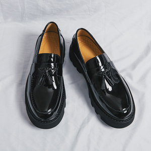 <span class=keywords><strong>Mocasines</strong></span> con Borlas Verdes de Suela Gruesa, Diseño Moderno, Elegantes y Cómodos, Hechos a Mano, de Cuero <span class=keywords><strong>Charol</strong></span> para <span class=keywords><strong>Hombre</strong></span> - Product Image 4