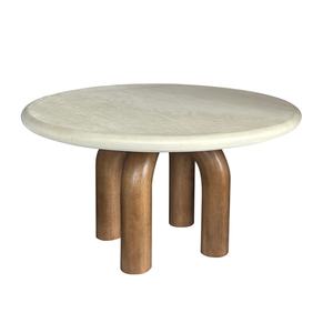 Nouvelle innovation : table de salle à manger avec plateau en ciment et pieds en fibre de verre, décoration pour banquet - Product Image 1