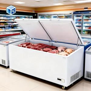 <span class=keywords><strong>Congelador</strong></span> <span class=keywords><strong>Vertical</strong></span> Económico de Dos Puertas de Acero Inoxidable, <span class=keywords><strong>Congelador</strong></span> Comercial <span class=keywords><strong>Vertical</strong></span>, <span class=keywords><strong>Congelador</strong></span> Comercial Profundo para Carne de 400 L, 500 L, 1000 L - Product Image 1