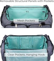 Sac de voyage pliable à roulettes de 28 pouces avec porte-vêtements, sac de danse, sac de sport avec porte-vêtements, échantillon gratuit