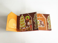 Boîte cadeau en papier rigide magnétique de style livre, personnalisée avec impression OEM, pour emballage de Noël
