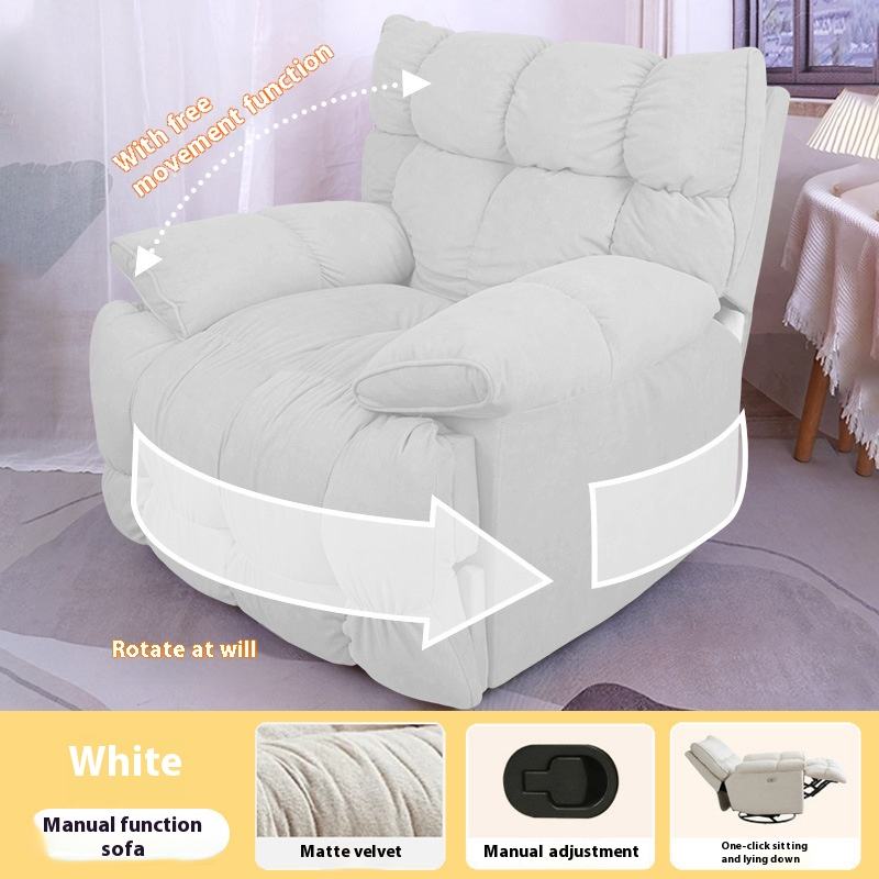 Blanc crème - Sit-up et inclinaison manuels + Rocking