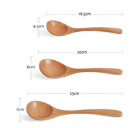 Ensemble d'ustensiles de cuisine en bois de charpentier de 30 cm -20 à 220 degrés Celsius pour la cuisine à domicile et au restaurant, cadeau de déménagement, vente en gros OEM