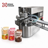 Machine de remplissage et de bouchage automatique à commande servo pour sachets à bec verseur, pour jus, gelée, boissons, sauces chocolatées