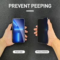 Protection d'Écran Intégrale Confidentielle en Verre Trempé pour iPhone 15 16 Pro Max, Film Anti-Espion pour iPhone 14 13 12 11 Pro Max