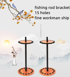Bylo – <span class=keywords><strong>support</strong></span> de <span class=keywords><strong>canne</strong></span> à pêche, Design personnalisé, présentoir de magasin de matériel de pêche, présentoir de moulinet de <span class=keywords><strong>canne</strong></span> à pêche, étagère en bois - Product Image 2