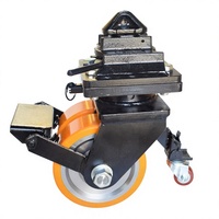 Roda Kontainer Pengiriman Baja Nylon Polyurethane 3T 5T 10T dengan Twistlock dan Rem, Tahan Lama, Peredam Guncangan