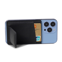 Nouveau portable téléphone portable aimant carte sacs magnétique portefeuille en cuir porte-carte de crédit personnalisé porte-cartes avec magnétique