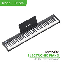 Clavier de piano numérique électrique à 88 touches lestées, contrôleur MIDI authentique 88 touches