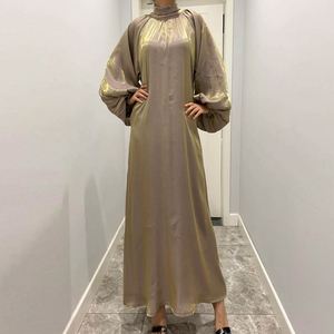 Abaya per Donne, Abito Musulmano a Maniche Lunghe, Veste Islamica Araba di Dubai, Abito Lungo con Cintura per <span class=keywords><strong>Preghiera</strong></span> del Sud-Est Asiatico, Vestito per l'Eid - Product Image 6