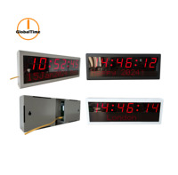 Jam Jaringan 6 Digit 2,3 inci untuk Bandara, Power Over Ethernet, Penyesuaian Waktu Musim Panas Otomatis