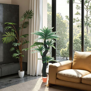 ต้นปาล์มไซคัสเรโวลูตาเทียมสำหรับตกแต่งในร่มขนาดใหญ่188ซม. ต้นปาล์มรีไซเคิล93ชิ้นใบพลาสติกพืชใบยาวพรีเมียม - Product Image 6