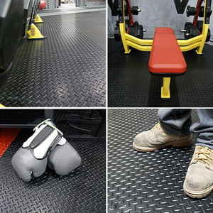 Rouleau de tapis en caoutchouc antidérapant à motif diamant, imperméable et résistant à l'usure, pour salle de sport, atelier, ferme, étable à vaches - Product Image 5