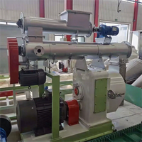 Juyongfeng 5 tonnes Nouvelle machine à granulés d'aliments électriques en acier inoxydable pour ruminants, bovins et ovins, avec moule annulaire vertical pour herbe et paille