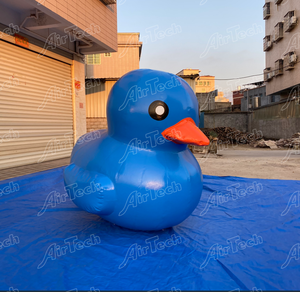 आउटडोर कस्टम इंफ्लेटेबल प्रचार के लिए पशु कार्टून विशाल inflatable पीले या नीले बतख - Product Image 2