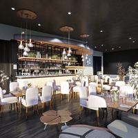 M2 Display Store Design Personnalisé Pioneer Restaurant Bar Design Café Boutique Comptoir Salle à manger Bar Boutique Solution de design d'intérieur
