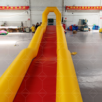 Parc gonflable géant de glissière d'eau de Costzon pour le cadeau de fête de piscine d'amusement extérieur d'arrière-cour d'enfants