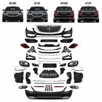 Kit de carrosserie auto Facelift Refit avec phare pour Mercedes Benz Classe S W222 2014 2015 2016 2017 2018 Mise à niveau vers l'assemblage Maybach