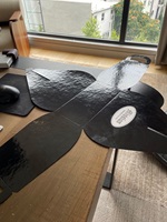 Boîte à cupcakes noire B-TULIP, boîte à pâtisserie à 4 compartiments, boîte à cupcakes en carton ondulé, boîte à sushi, boîte alimentaire gaufrée