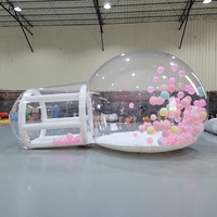 Dôme gonflable publicitaire transparent pour artiste, tente bulle gonflable