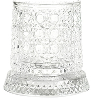 Vente en gros : Verre à eau et tasse à whisky/bière en verre premium avec base de décompression rotative