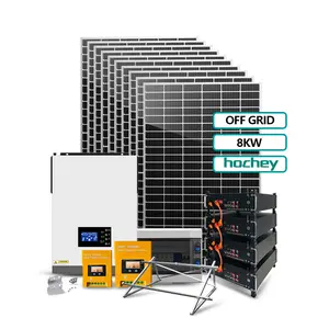 Onduleur Hochey Deye 5kw système de stockage d'énergie solaire 6kw 7kw système de foudre solaire 8kw 10kw 12kw 15kw systèmes solaires pour les maisons