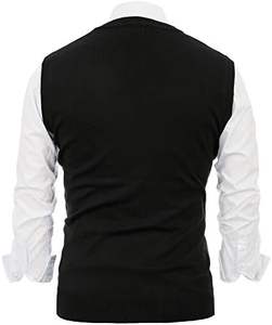 थोक पुरुषों के कैजुअल आर्यर्यल स्वेटर वेस्ट-गर्दन स्लीवलेस पुलोवर निटवियर काम सर्दियों के बाहरी कपड़े - Product Image 3