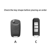 Ensemble de clés en alliage de zinc résistant aux rayures compatible avec Baojun OLIVER 530/560/360/310/730/E100/E200/W630, étui pour clé de voiture