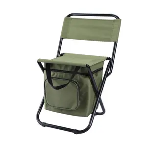 Уличный складной стул для льда с сумкой для хранения и изоляцией спинки, 3-в-1, стул для отдыха, кемпинга, рыбалки
