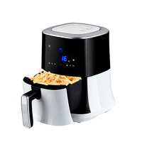 Friteuse à air électrique sans huile Vasion, modèle classique 2,5 L, carrée, en plastique, à commande numérique, pour usage domestique – Offre spéciale