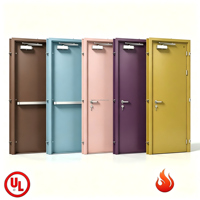 Puertas Cortafuego de Acero Sólido de Estilo Moderno, Personalizadas, con Certificación UL de 90 Minutos, Insonorizadas y Acústicas, para Habitaciones de Hotel y Apartamentos