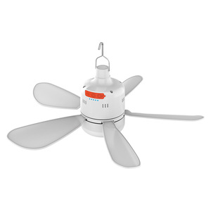 Ventilateur portable avec lumière, lame fixe, 5W, rechargeable, pour tente, camping en plein air, avec crochet de suspension - Product Image 4