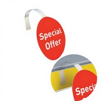 Hookei PVC Printing Shelf Danglers/Shelf Talkers/Shelf Wobbler pour les rayonnages de supermarché