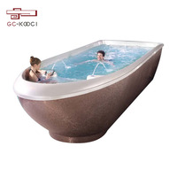 Baignoire à double tourbillon de 7m, haute qualité, baignoire d'extérieur pour massage en acrylique, spa, livraison gratuite
