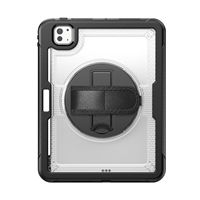 Étui robuste et résistant à la rotation 360° pour tablette iPad Pro 11 2024, avec sangle de transport en TPE et fonctionnalités pratiques pour un usage quotidien