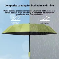 Logo personnalisé 12K 3 Parapluie pliant Ouverture et fermeture automatiques Parapluie soleil et pluie pour l'extérieur